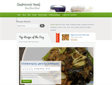 Tablet Screenshot of gastronomictravels.com